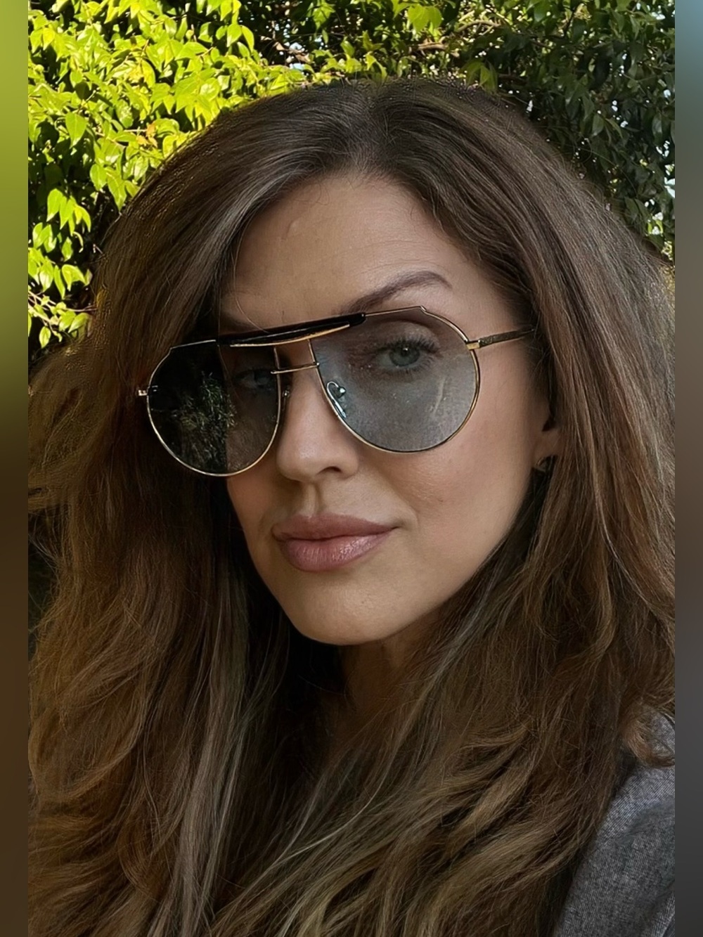Gentle Monster Luxury Unisex Aviator Sunglasses Oversized Silver w/Blue Lens NWT
